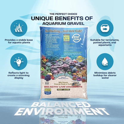 Nature's Ocean Bio-Activ Aragonite Aquarium Sand 2x 20lb