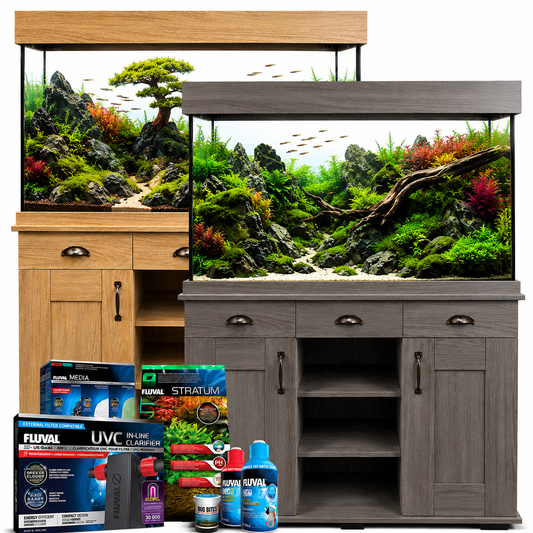 Fluval Shaker 345L Aquarium & Cabinet Plus Bundle