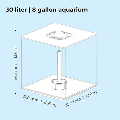 biOrb Cube 30 Acrylic Aquarium Fish Tank 30L with MCR LED – Black or White 
