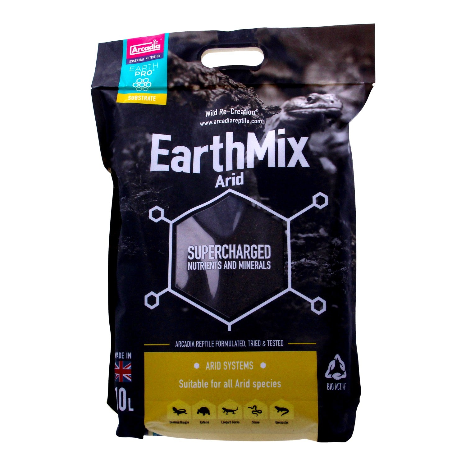 Arcadia EarthMix Arid Substrate 10L – Organic Reptile Soil Repackaged