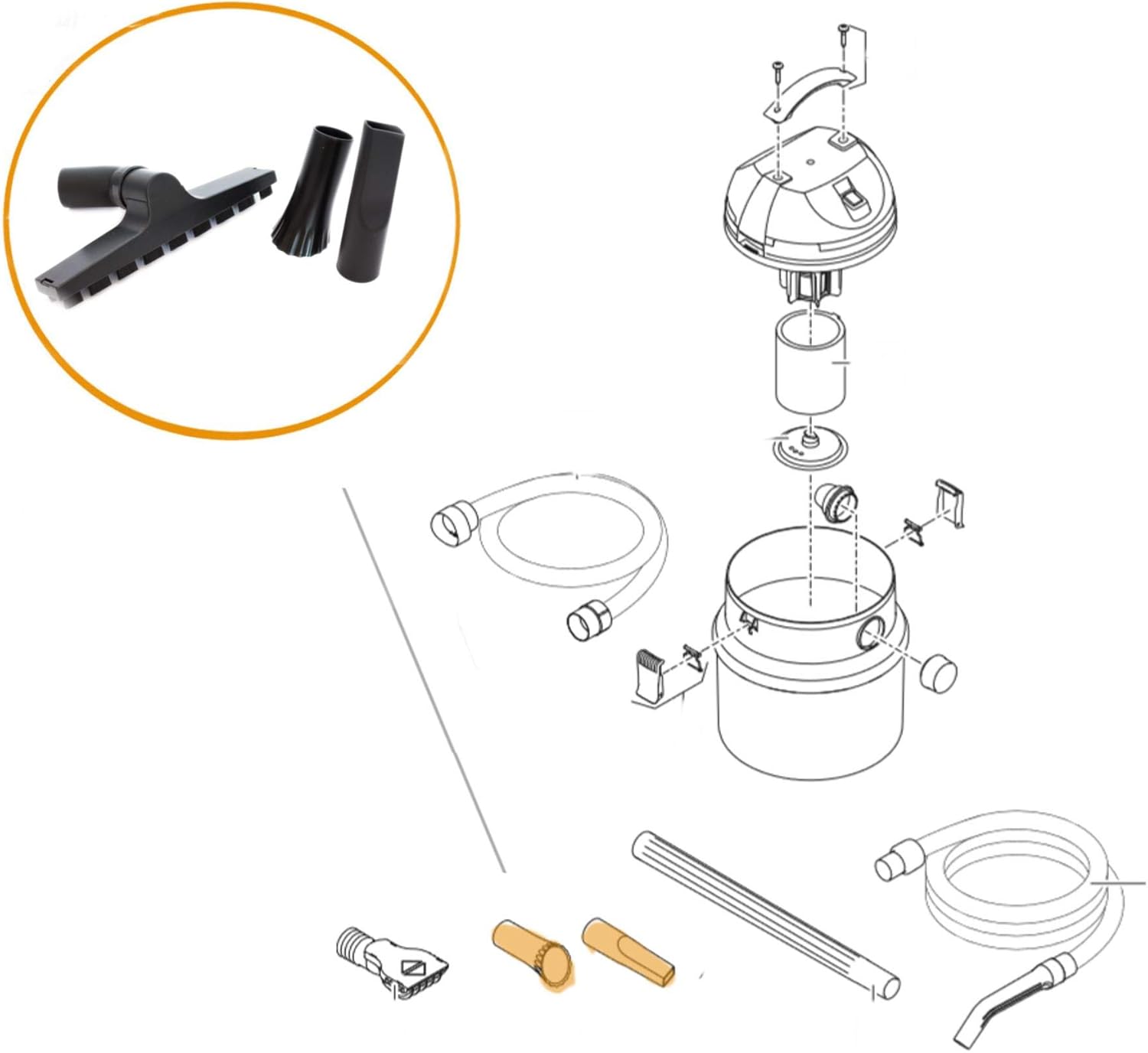 Oase 47013 Pondovac Classic Spare Nozzle Set 