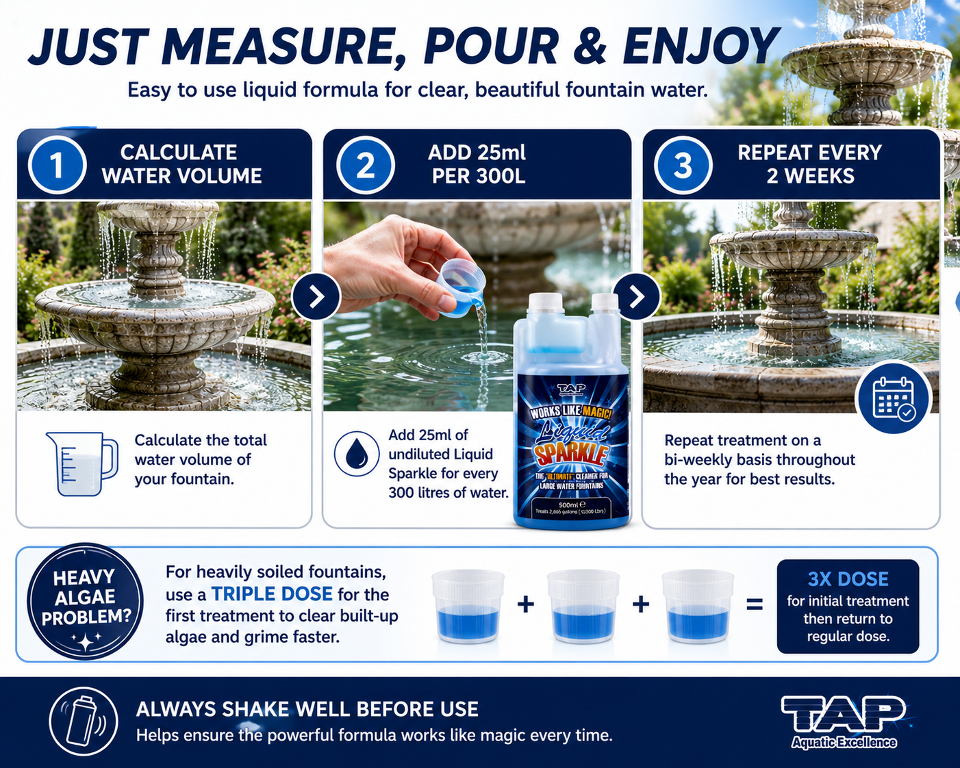 TAP Liquid Sparkle Water Feature Cleaner