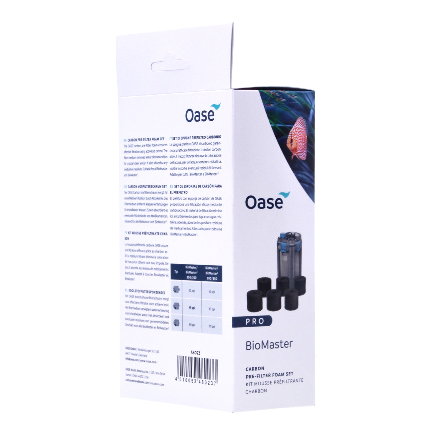 Oase BioMaster Pre-Filter Foam Set of 6 - Carbon