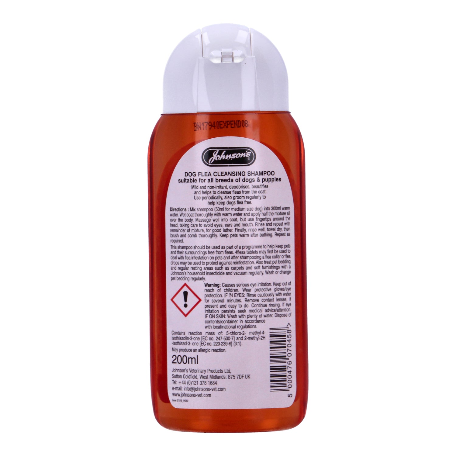 Johnson's Dog Flea Cleansing Shampoo 200ml