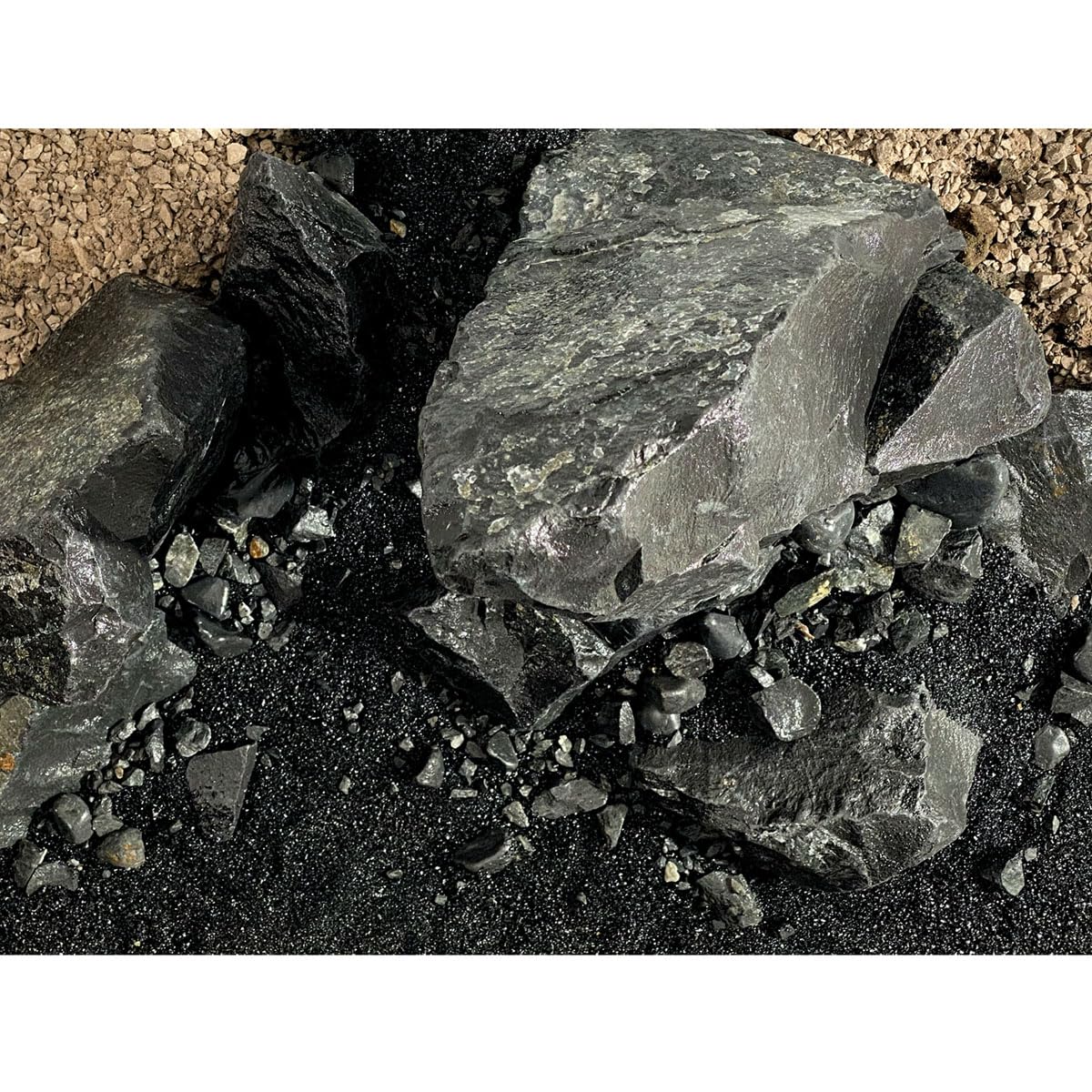 Fluval Black Basalt Stone Rock Aquarium Fish Tank Aquascaper Mega Kit