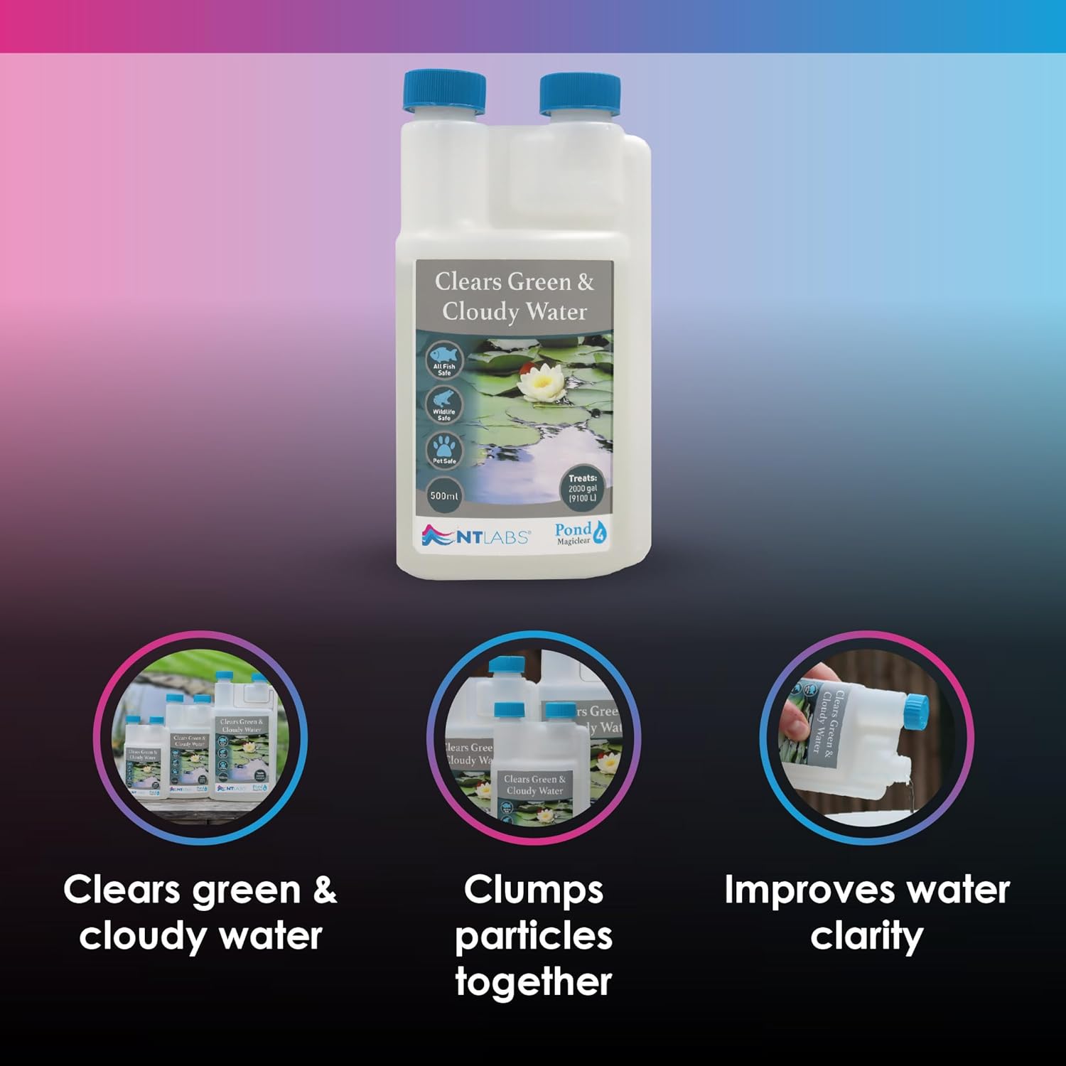 NT Labs Magic Clear Clean Green & Cloudy Water