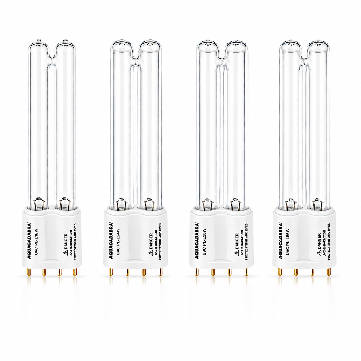 Aquacadabra Vanquish PLL UV Replacement Bulb 18W 24W 36W 55W 4 Pin Pond UV