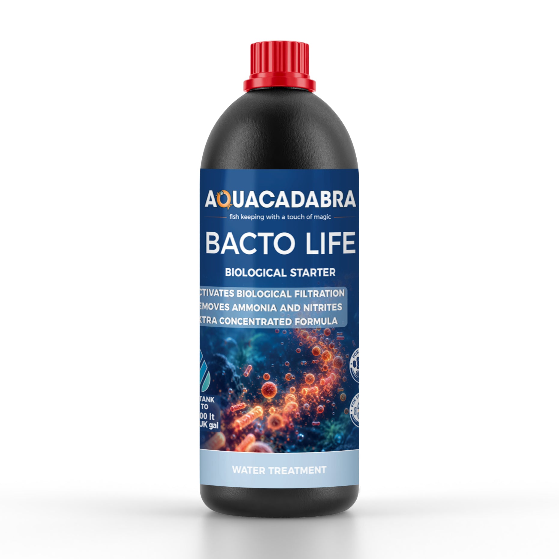 Aquacadabra Bacto Life Aquarium Bacteria Freshwater Marine 250ml 500ml 1L
