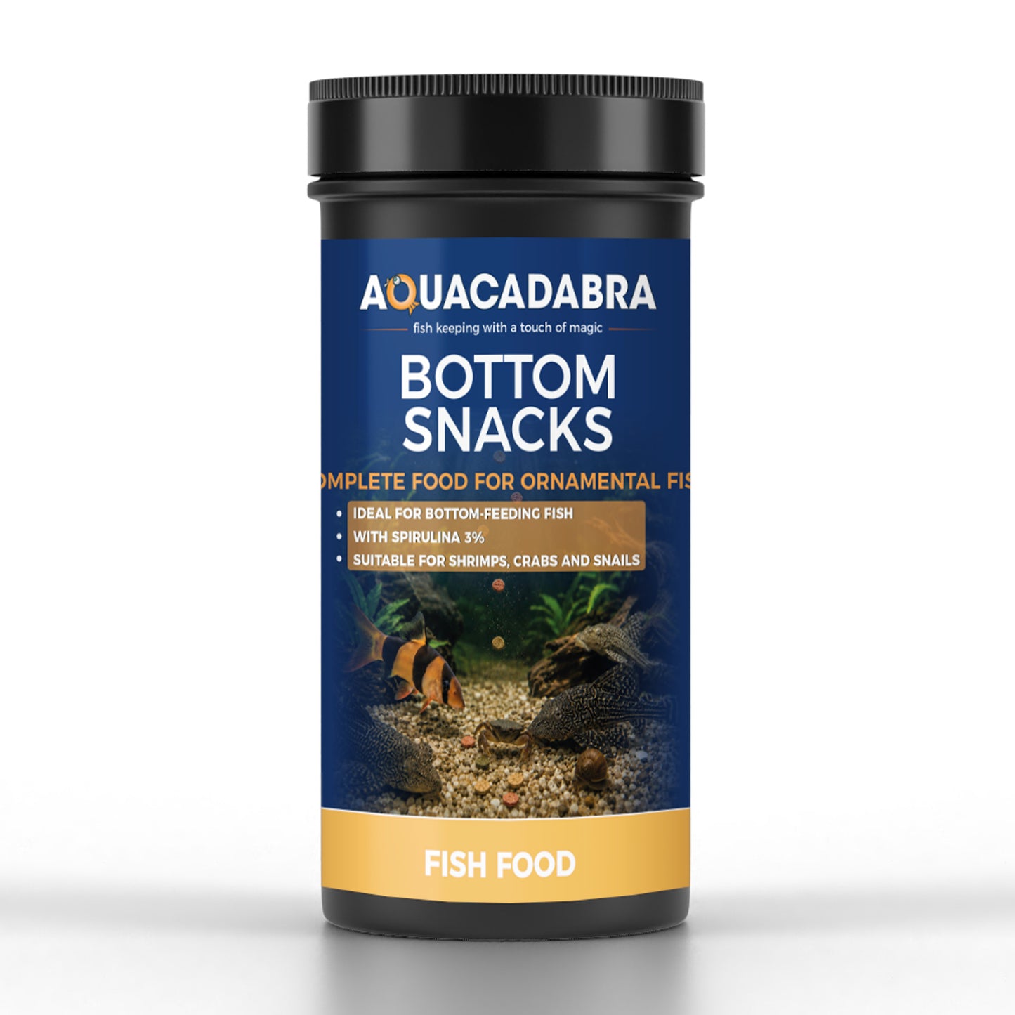 Aquacadabra Bottom Snacks 90g 360g Sinking Fish Food Pleco Catfish Shrimp