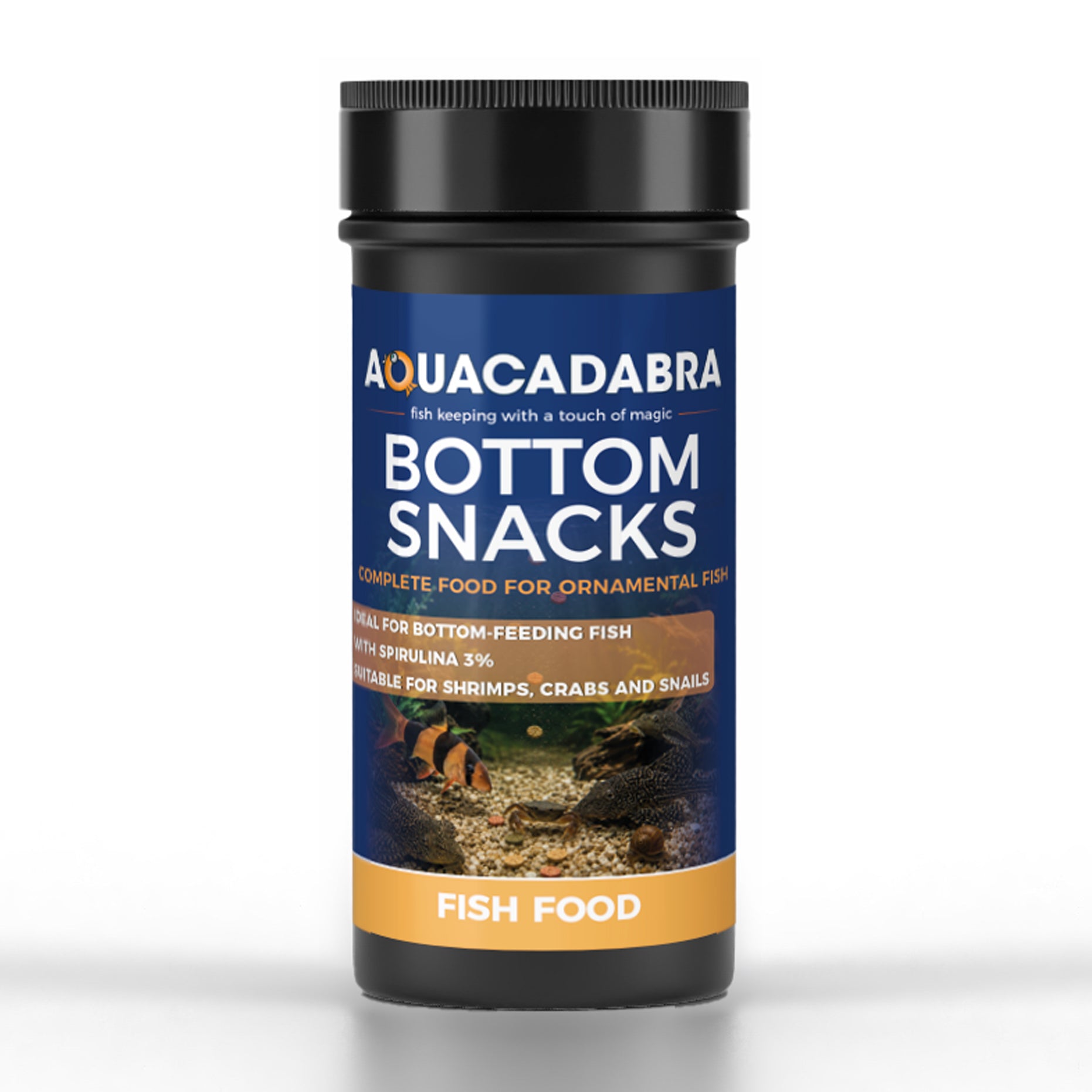Aquacadabra Bottom Snacks 90g 360g Sinking Fish Food Pleco Catfish Shrimp
