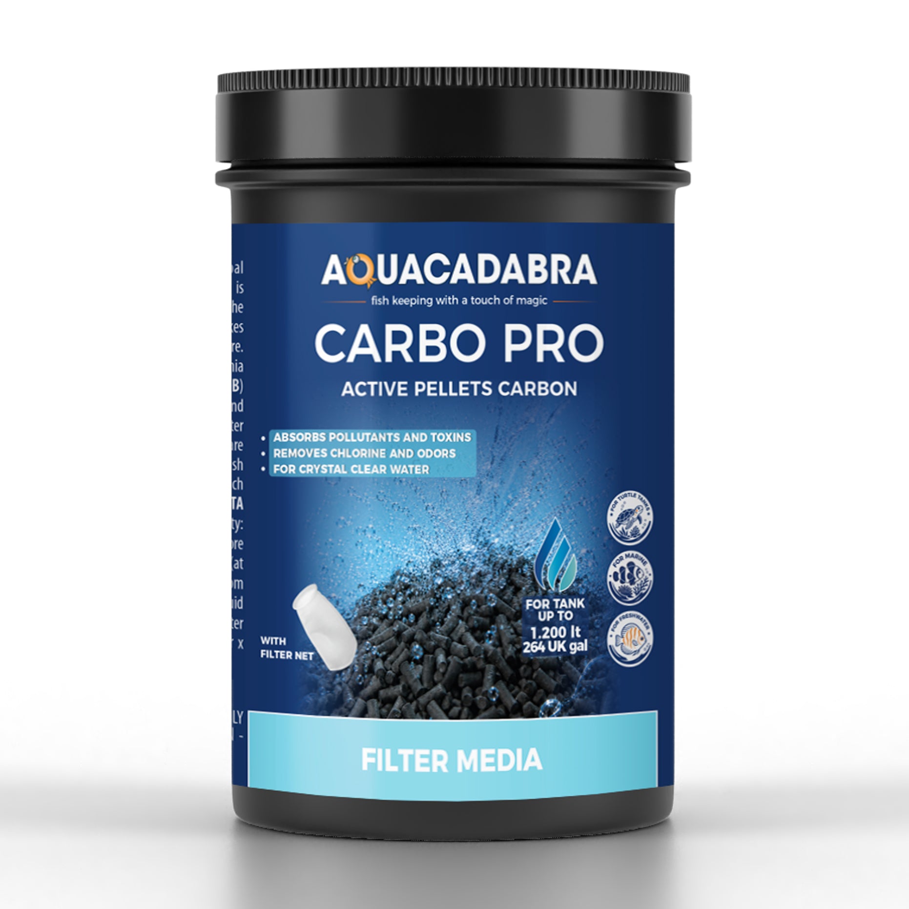 Aquacadabra Carbomax Pro Activated Carbon Aquarium Filter Media Marine Tropical