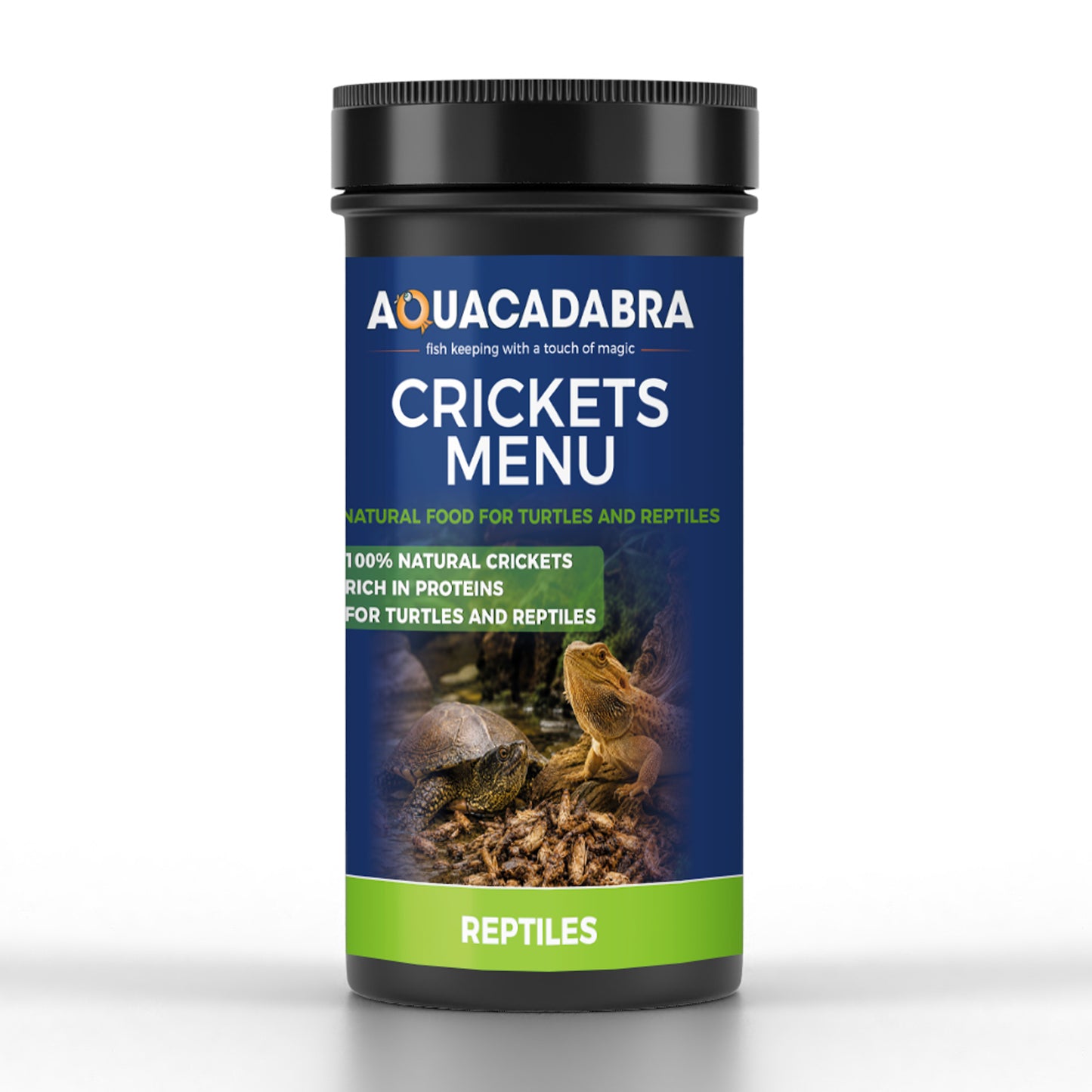 Aquacadabra Natural Dried Crickets Gourmet Reptile Turtle Food 40g 160g