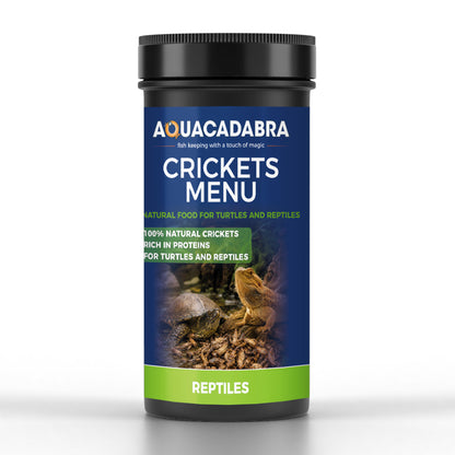 Aquacadabra Natural Dried Crickets Gourmet Reptile Turtle Food 40g 160g