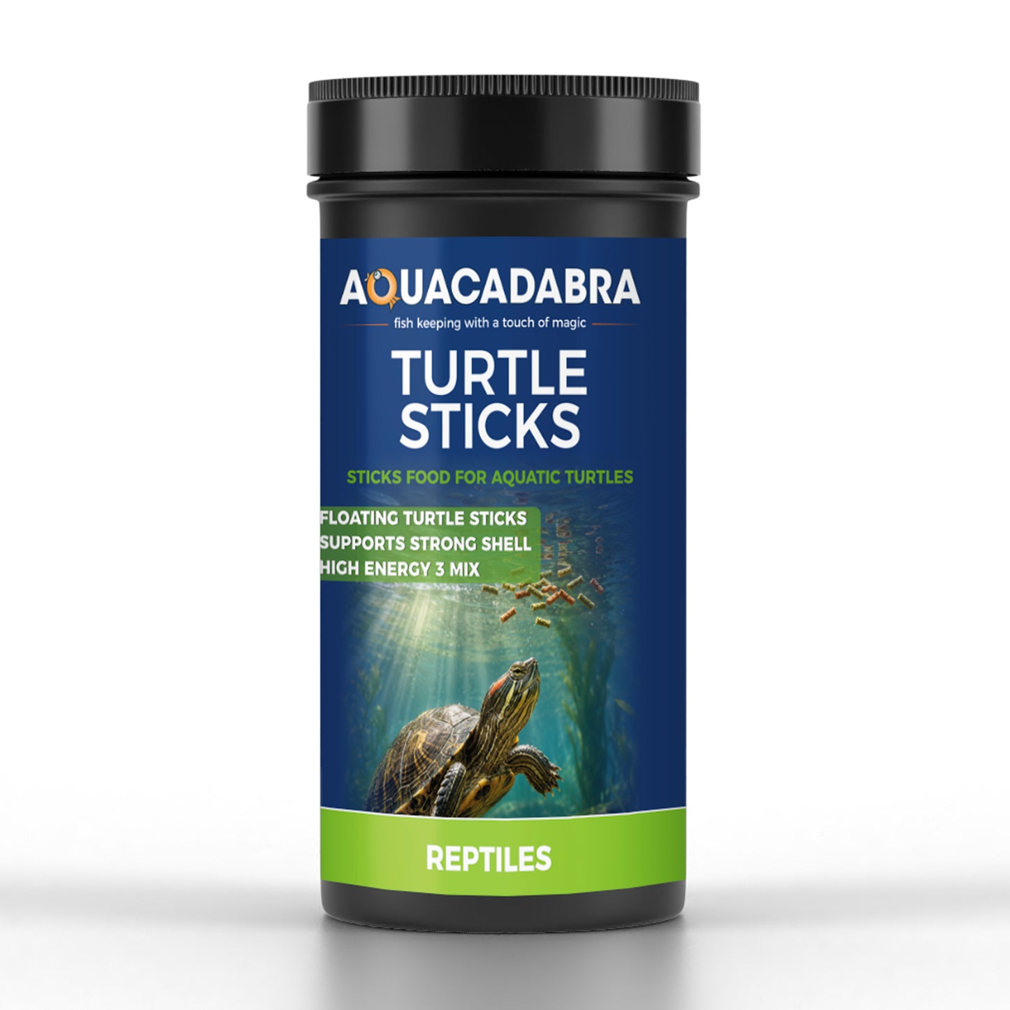 Aquacadabra Reptile Aquatic Turtle Food Floating Sticks Complete Diet 65g 260g