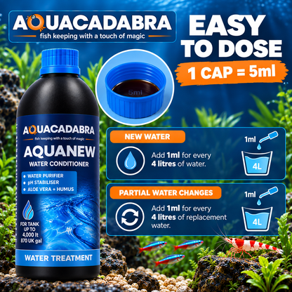 Aquacadabra Aquanew Water Conditioner Fish Shrimp Marine 250ml 500ml 1L