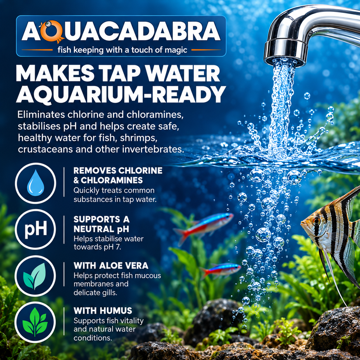 Aquacadabra Aquanew Water Conditioner Fish Shrimp Marine 250ml 500ml 1L