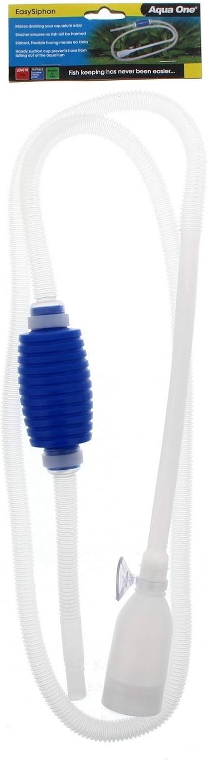 Aqua One Easy Siphon Aquarium Fish Tank Siphon Hose 1m Gravel Cleaner