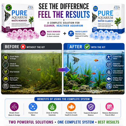 Evolution Aqua PURE Aquarium Total Maintenance Kit Clear Water & Sludge Remover