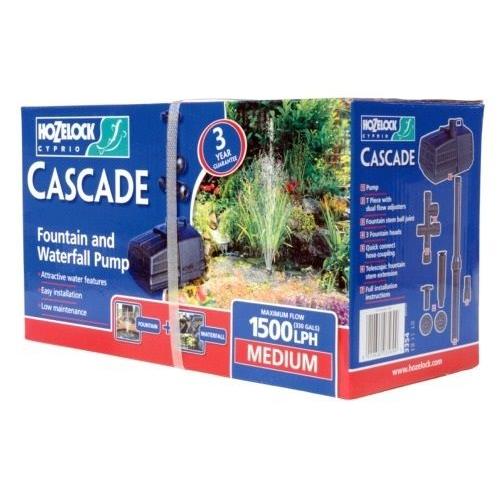 Hozelock Cascade 1500 Pond Fountain & Waterfall Pump