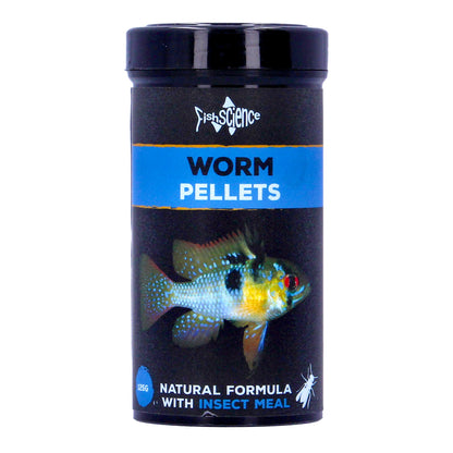 Fish Science Tropical Fish Worm Pellets Aquarium Fish Tank Food 55g and 125g