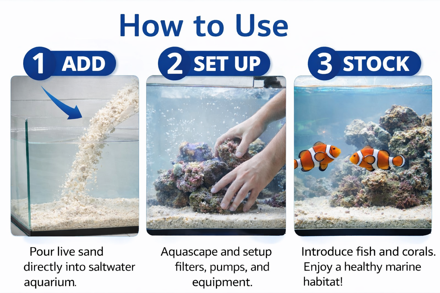 CaribSea Ocean Direct Natural Live Sand