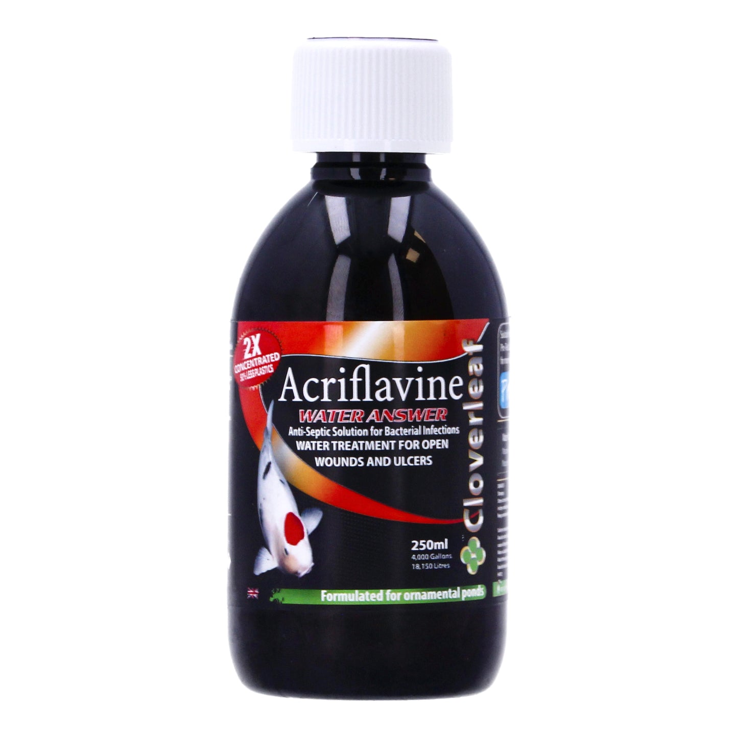 Cloverleaf Acriflavine Water Answer Pond Fish Treatment Koi 250ml 500ml