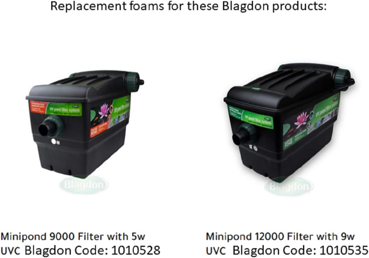 Blagdon Minipond 4500 and 6000 Carbon and Felt Pads x 6