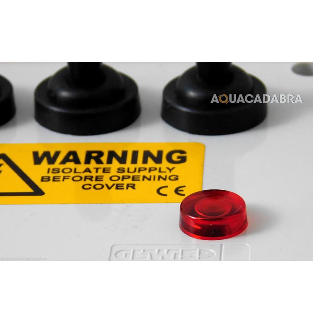 Outdoor 6-Way Weatherproof Switch Box with Neon Indicator