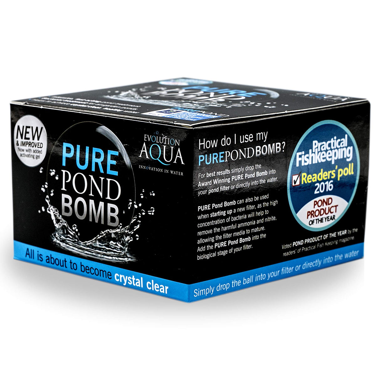 Evolution Aqua PURE Pond Bomb Beneficial Bacteria Pond Water Filter Treatment