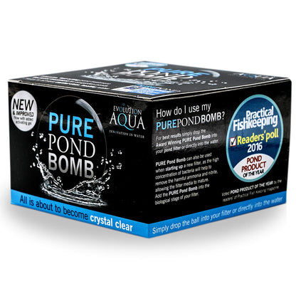 Evolution Aqua PURE Pond Bomb Beneficial Bacteria Pond Water Filter Treatment