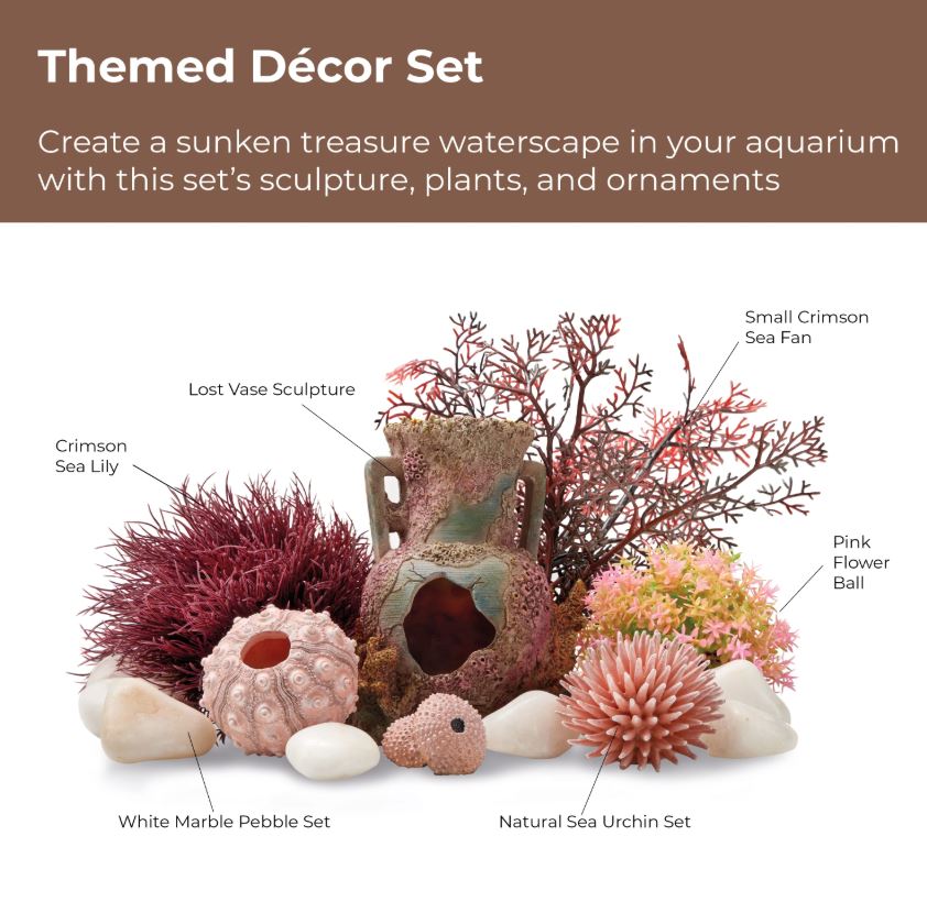 Oase biOrb Aquarium Fish Tank Decor Set 15L Lost Vase 