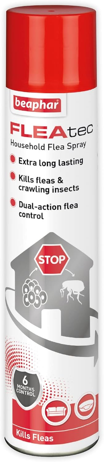 Beaphar FLEAtec Household Fast Acting Flea Treatment Insect Control Spray 600ml