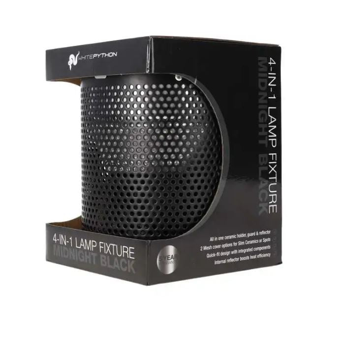 White Python 4-in-1 Lamp Fixture Black