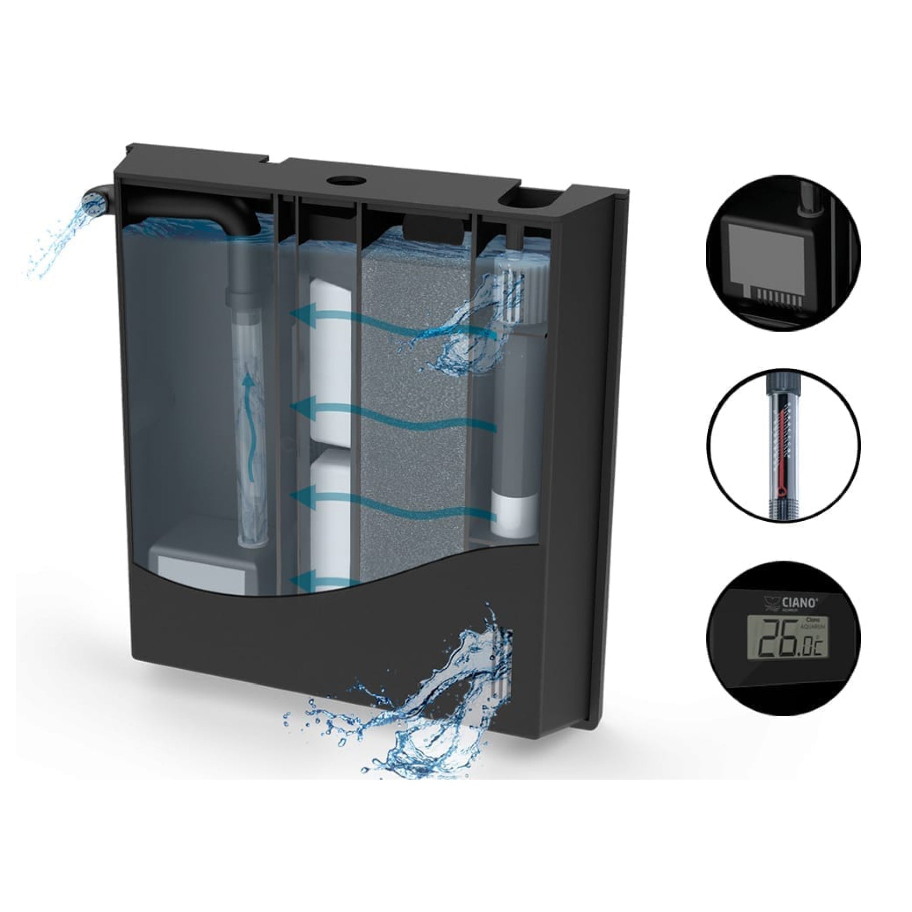 Ciano Aqua 60 Aquarium - with CBIO 150 Filter