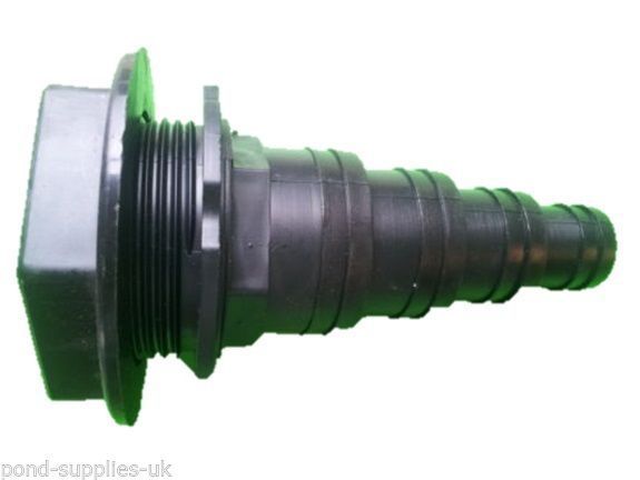 1.5" Threaded Hosetail & Nut x5 Pond Pump Filter Hose Connector Adapter