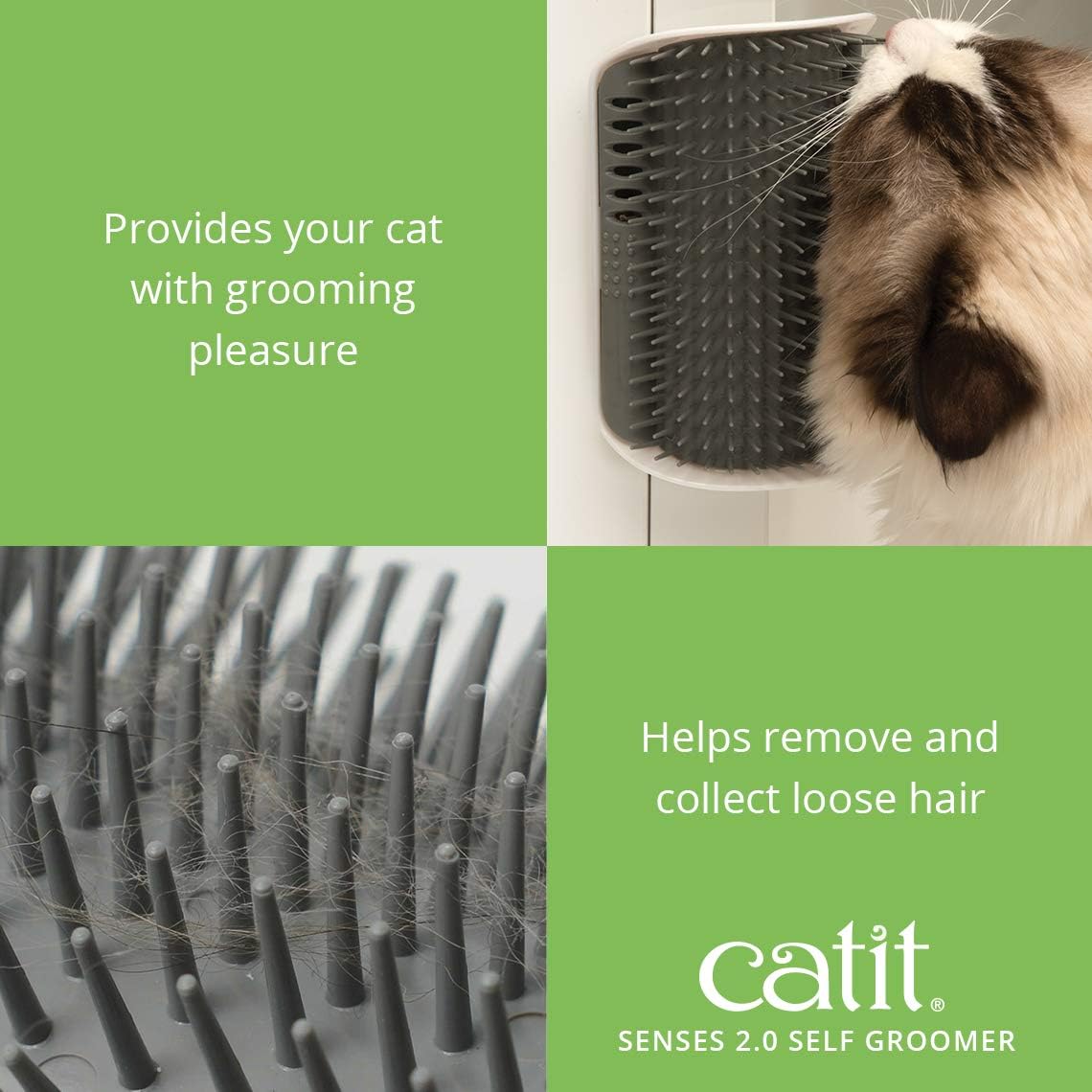 Catit Senses 2.0 Self-Groomer Catnip Brush