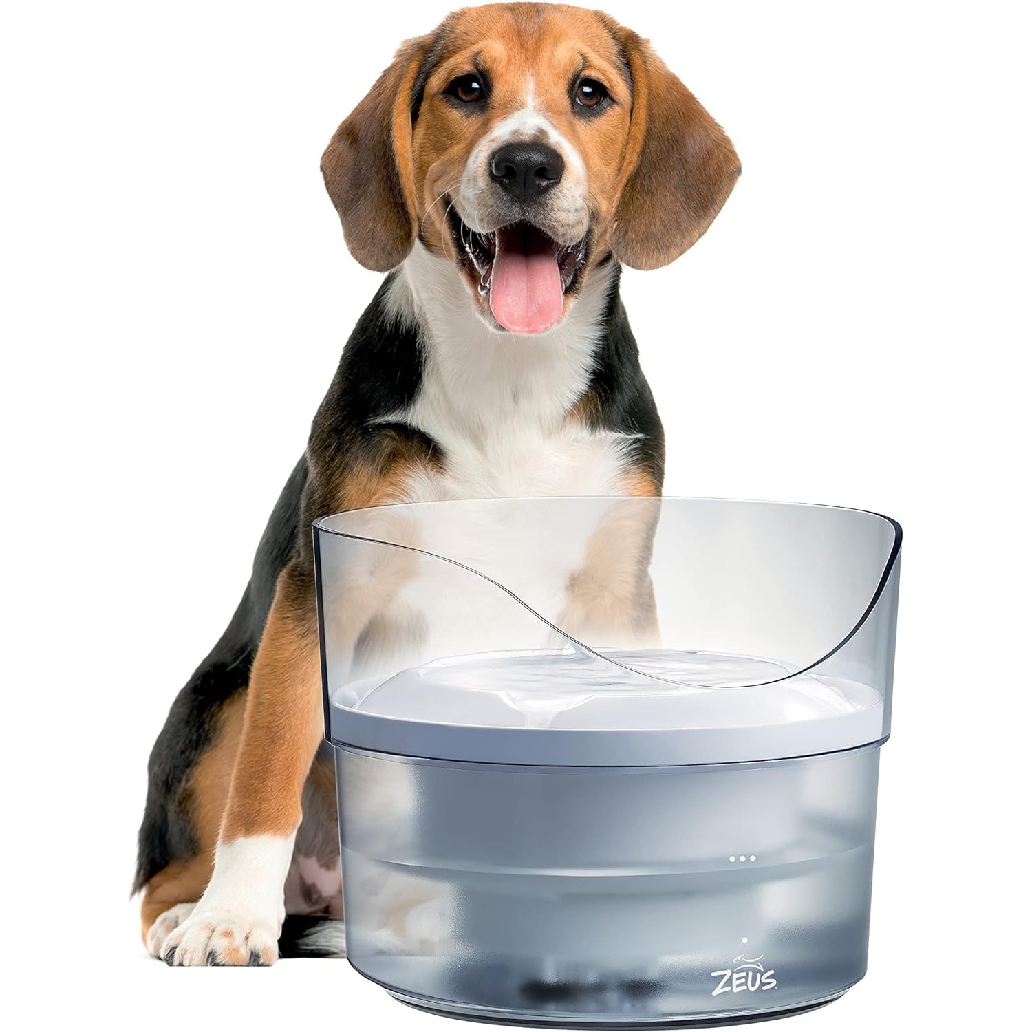 Zeus Fresh & Clear Dog Drinking Fountain with Splash Guard