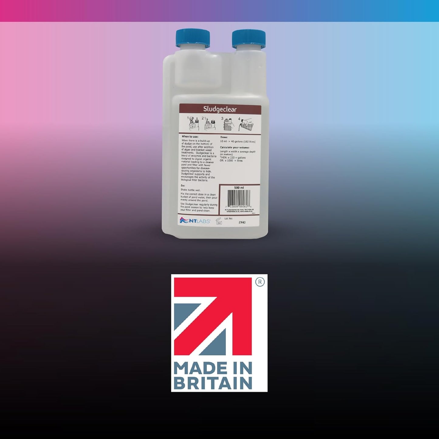 NT Labs Pond Sludge Remover Liquid Bacteria Support