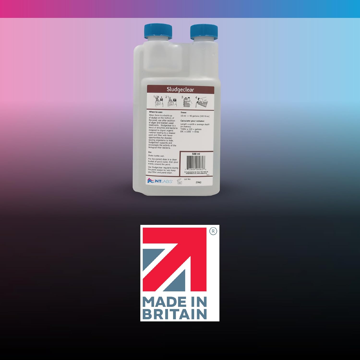 NT Labs Pond Sludge Remover Liquid Bacteria Support