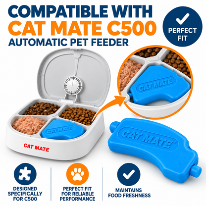 Cat Mate C500 Replacement Ice Packs for Automatic Pet Feeder