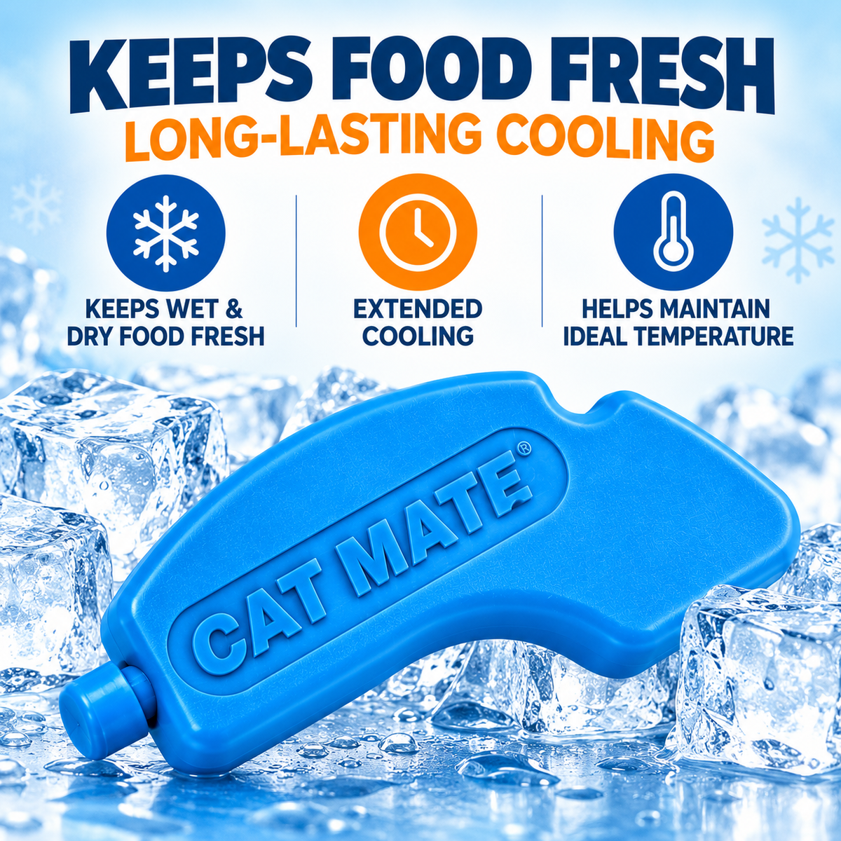 Cat Mate C500 Replacement Ice Packs for Automatic Pet Feeder