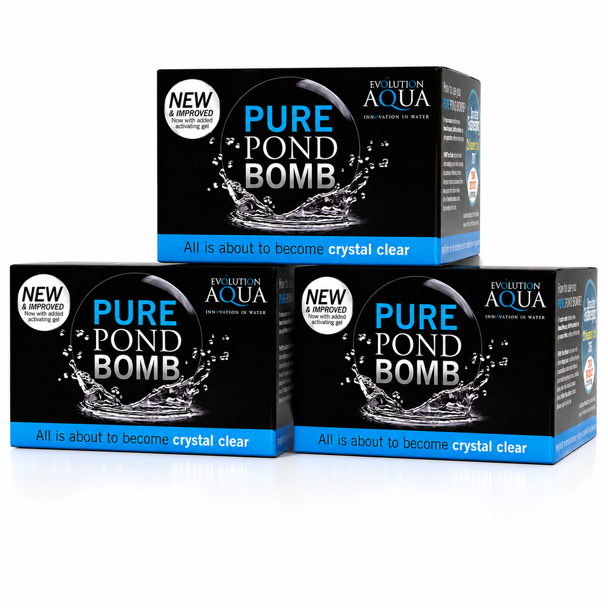 Evolution Aqua Pure Pond Bomb- Fast Acting Pond Bacteria & Waste Clarifier for Koi Ponds