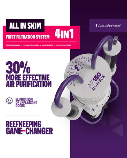 Aquaforest All-in Skim 150 – 4-in-1 Marine Aquarium Filter System