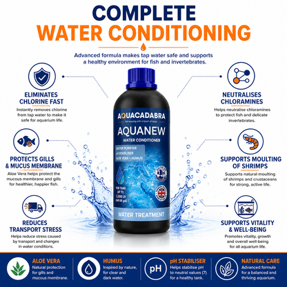 Aquacadabra Aquanew Water Conditioner Fish Shrimp Marine 250ml 500ml 1L