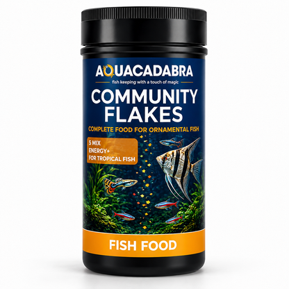 Aquacadabra Complete Ornamental Fish Food Floating Flakes Tropical Aquarium