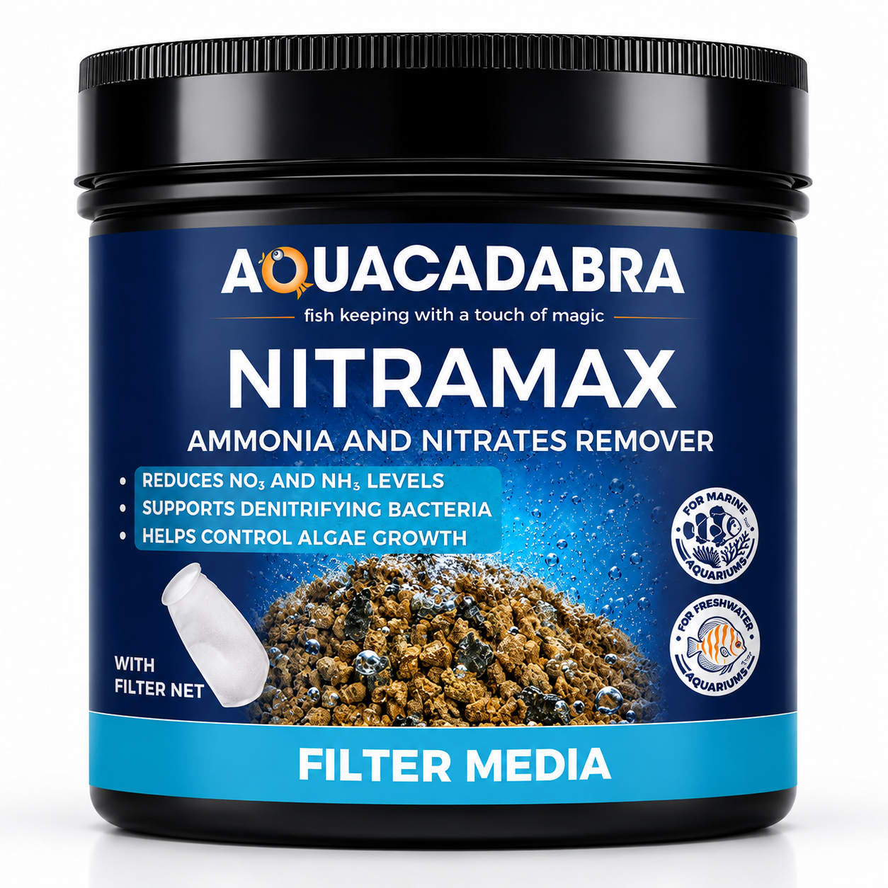 Aquacadabra NITRAMAX Nitrate Filter Media Freshwater Marine Aquarium 360g