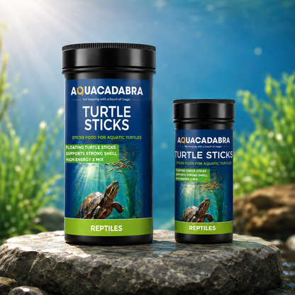 Aquacadabra Reptile Aquatic Turtle Food Floating Sticks Complete Diet 65g 260g