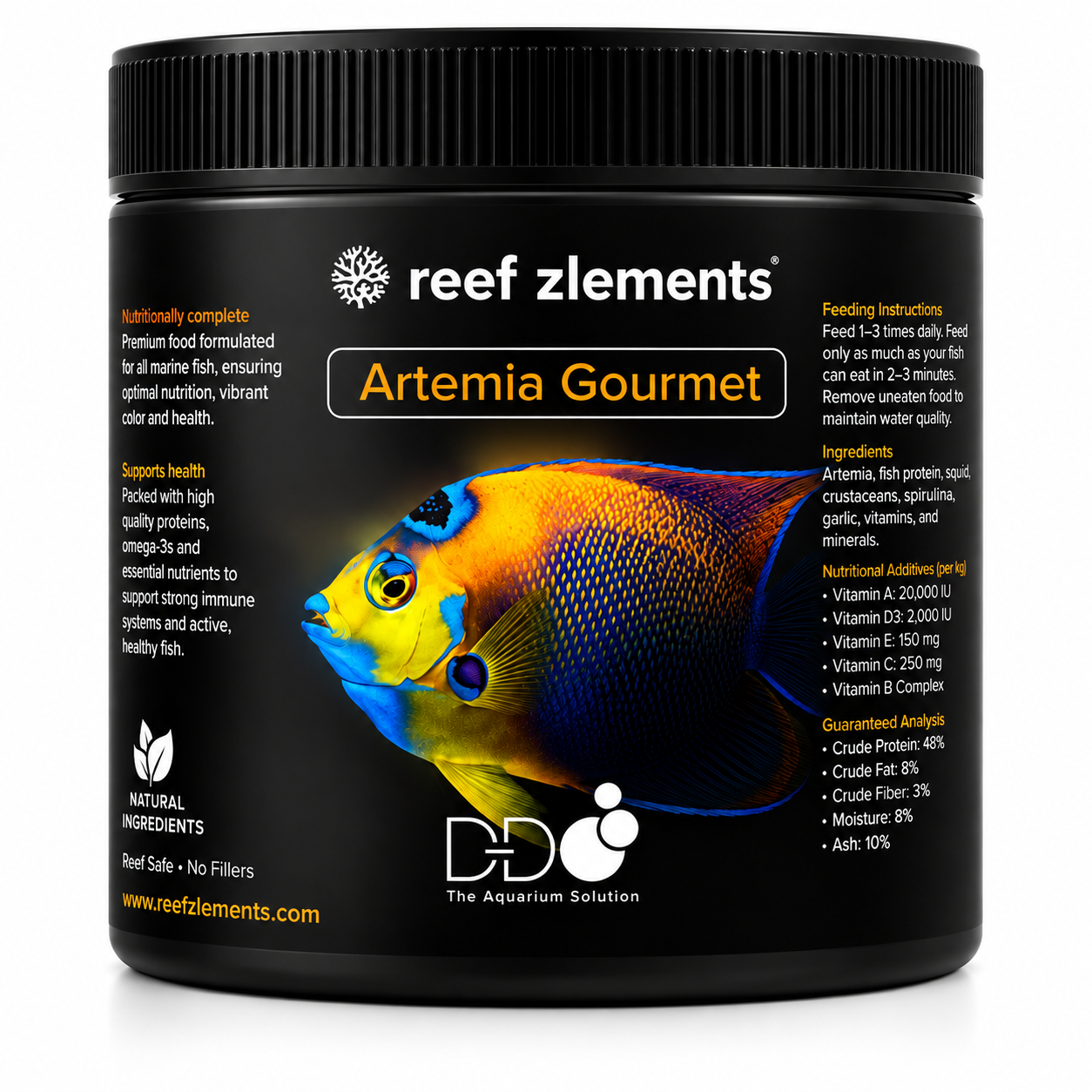 Reef Zlements Artemia Gourmet 30g Fish Food Flakes Brine Shrimp Aquarium Food