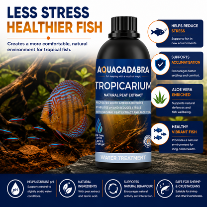 Aquacadabra Tropicarium 250ml Natural Peat Extract Blackwater Aquarium Treatment
