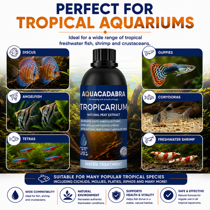 Aquacadabra Tropicarium 250ml Natural Peat Extract Blackwater Aquarium Treatment